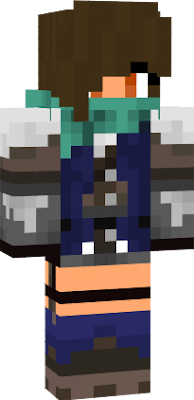 Aphmau's thief skin from Minecraft Diaries, but I changed most of the colors and edited some of the patterns.