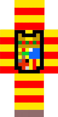 Flag of Aragon, Spain.