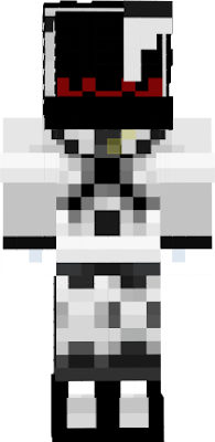 Well, I tried to make a Minecraft skin for my OC named Midnight.