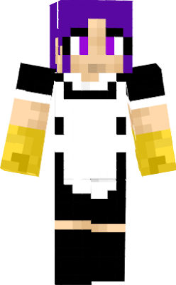 A toilet maid ready to clean all the toilets in Minecraft!